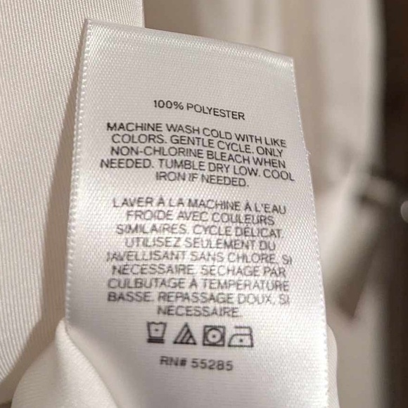 Express Ivory Ruffle Blouse Size M - Picture 5 of 6